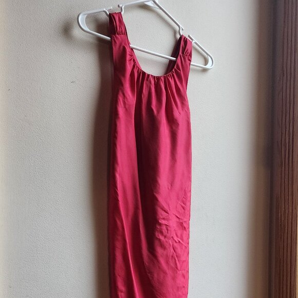 Banana Republic Fuchsia Criss Cross Back Sleeveless Shift Dress Size XS - Picture 2 of 16